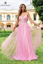 Faviana Sparkle Tulle Corset Prom Dress 11230