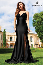 Faviana Satin Low Back Prom Dress 11254