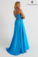 Faviana A-Line Satin Lace Prom Dress 11260