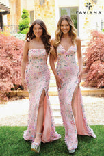 Faviana Strapless Beaded Prom Dress 11262