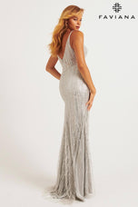 Faviana Illusion Back Sparkling Prom Dress 11269