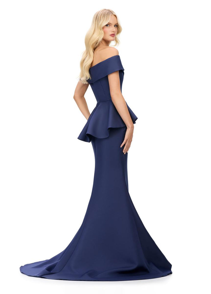 ASHLEYlauren Off Shoulder Evening Dress 11710