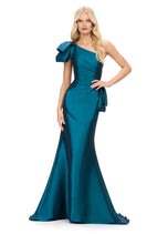 ASHLEYlauren One Shoulder Taffeta Prom Dress 11722