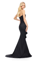 ASHLEYlauren Strapless Side Ruffle 11751