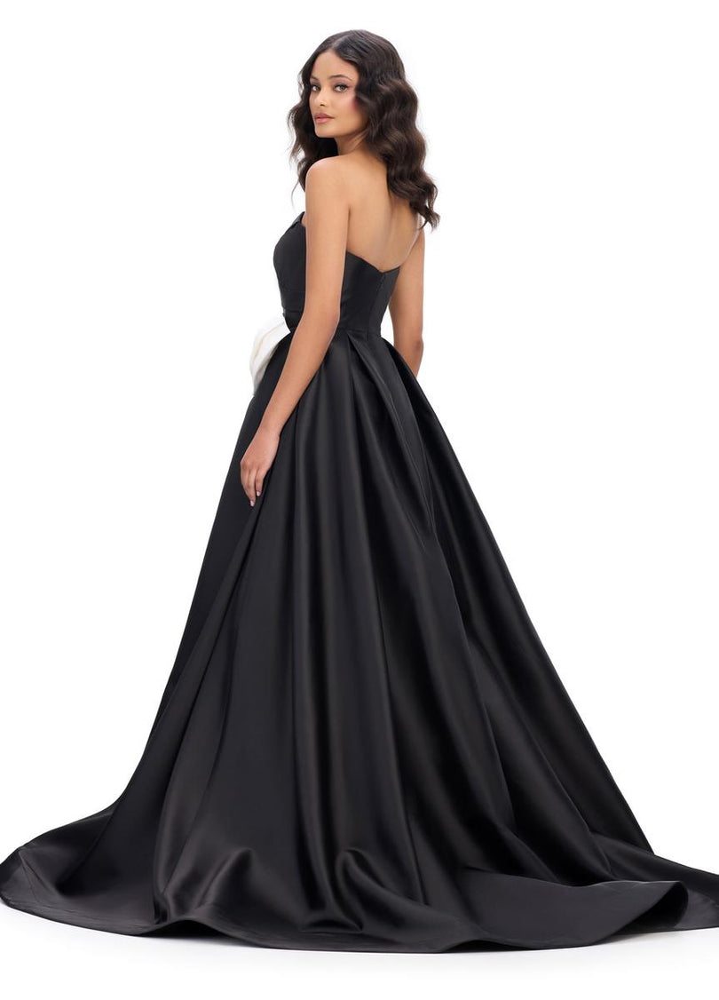 ASHLEYlauren Mikado Bow Prom Dress 11770