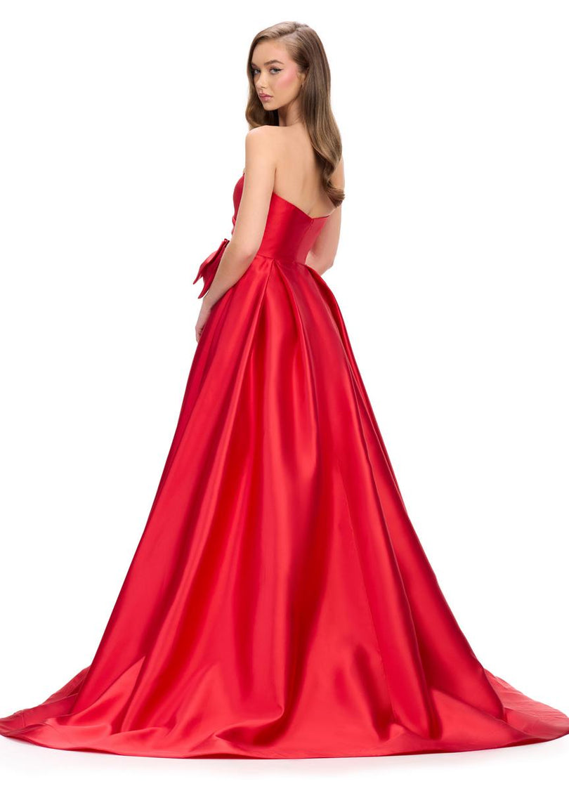 ASHLEYlauren Mikado Bow Prom Dress 11770