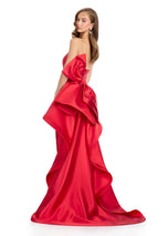 ASHLEYlauren Strapless Mikado Bow Dress 11866