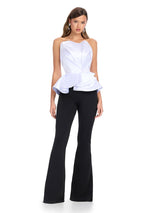 ASHLEYlauren Mikado Peplum Jumpsuit 11875