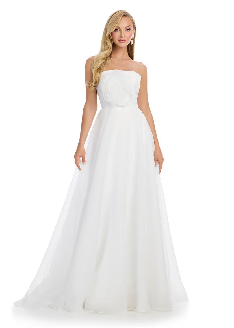 ASHLEYlauren Organza Buster Ball Gown 11913