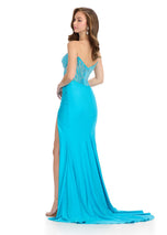 ASHLEYlauren Strapless Corset Long Prom Dress 11926