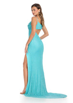 ASHLEYlauren Draping Bustier Prom Dress 11939