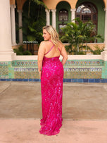 Primavera Curvy V-Neck Sequin Prom Dress 14043