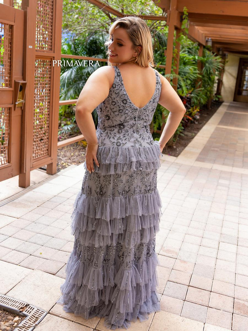 Tiered ruffle discount dress plus size