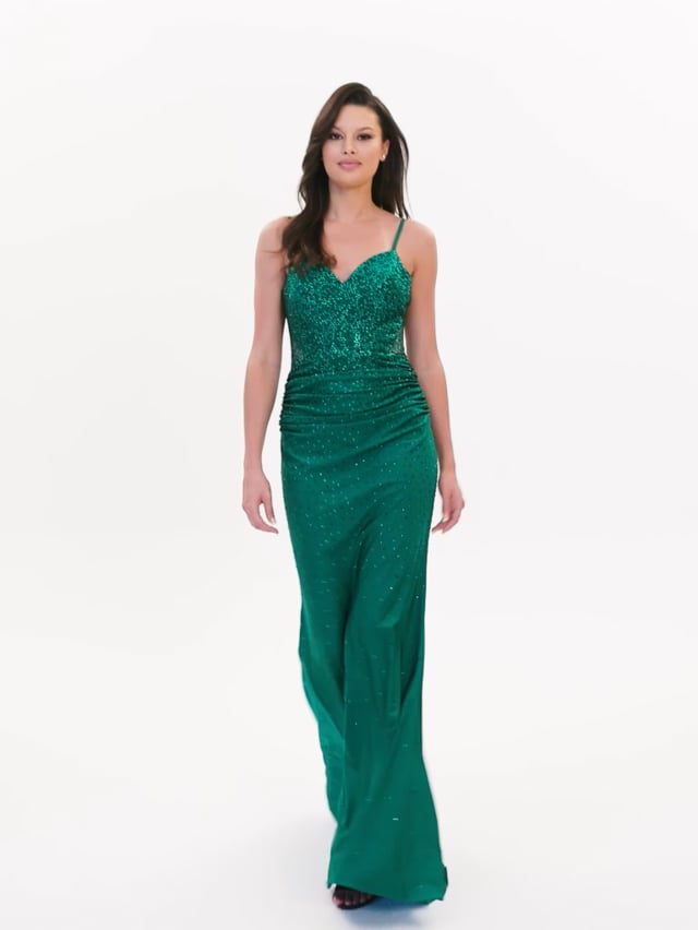 Faviana Long V-Neck Plus Size Prom Dress 9536 – Terry Costa