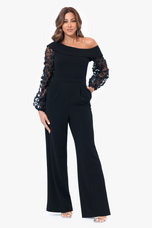 Xscape Evenings "Marina" Scuba Crepe Jumpsuit 6369X