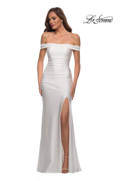 La Femme discount Off the Shoulder Gown Size 4 New $338