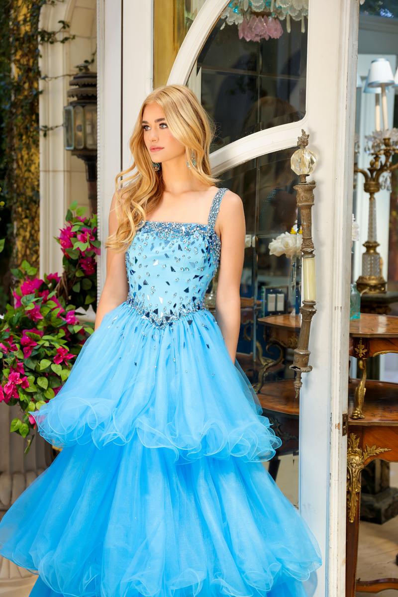 Ava Presley Tiered Ruffle Prom Dress 29112