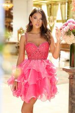 Ava Presley A-Line Ruffle Homecoming Dress 29179