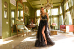 Ava Presley Cut Glass High Slit Ball Gown Dress 29189