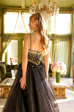 Ava Presley Cut Glass High Slit Ball Gown Dress 29189