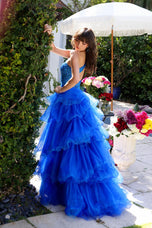 Ava Presley One Shoulder Tiered Ruffle Prom Dress 29236