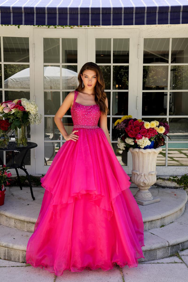 Ava Presley Tiered Ball Gown Prom Dress 29523