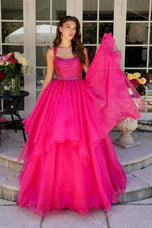 Ava Presley Tiered Ball Gown Prom Dress 29523