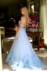 Ava Presley One Shoulder Ruffled Tulle Prom Dress 29527