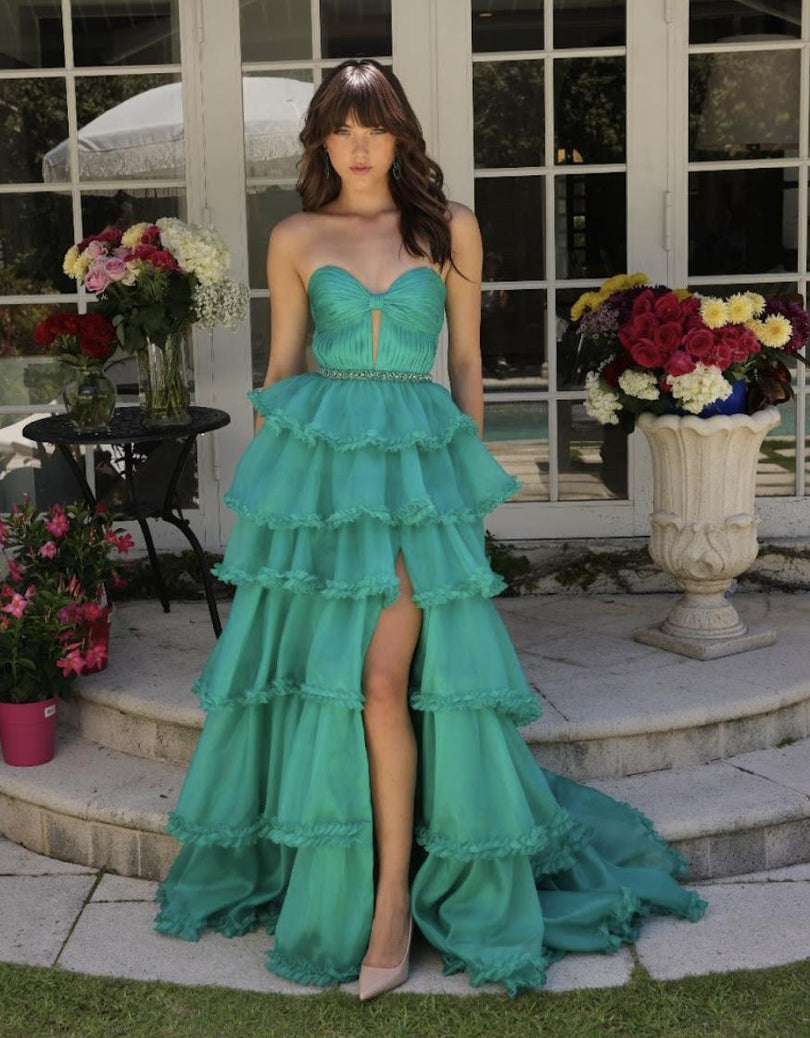 Ava Presley Tiered Ruffle Prom Dress 29543