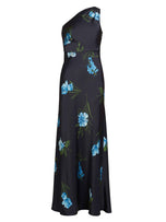 Sachin & Babi "Delphine" One Shoulder Floral Gown