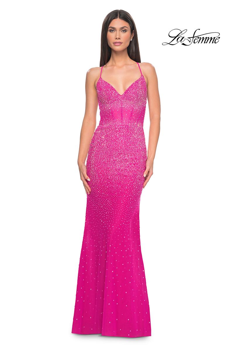 Portia and Scarlett Corset Beaded Prom Dress PS22036