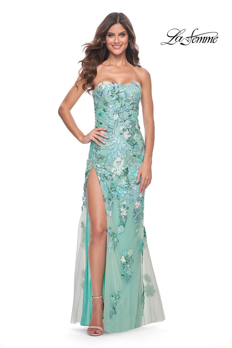 La Glitter Dresses Teal