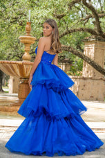 Ava Presley Ruffle Back Sheath Prom Dress 38822