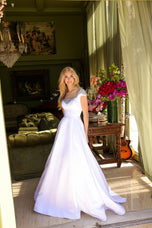 Ava Presley Satin Ball Gown Dress 39322