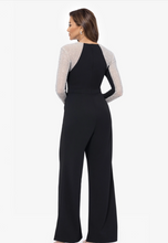 Xscape Evenings Long Sleeve Heat Stone Jumpsuit 6533X