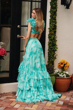 Ava Presley Ruffle Open Back Prom Dress 40117