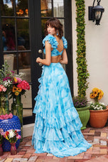 Ava Presley Ruffle Open Back Prom Dress 40117