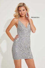 Primavera Lace-up Homecoming Dress 4011