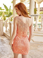 Primavera One Shoulder Homecoming Dress 4043