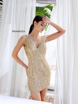 Primavera V-Neck Low Back Homecoming Dress 4249