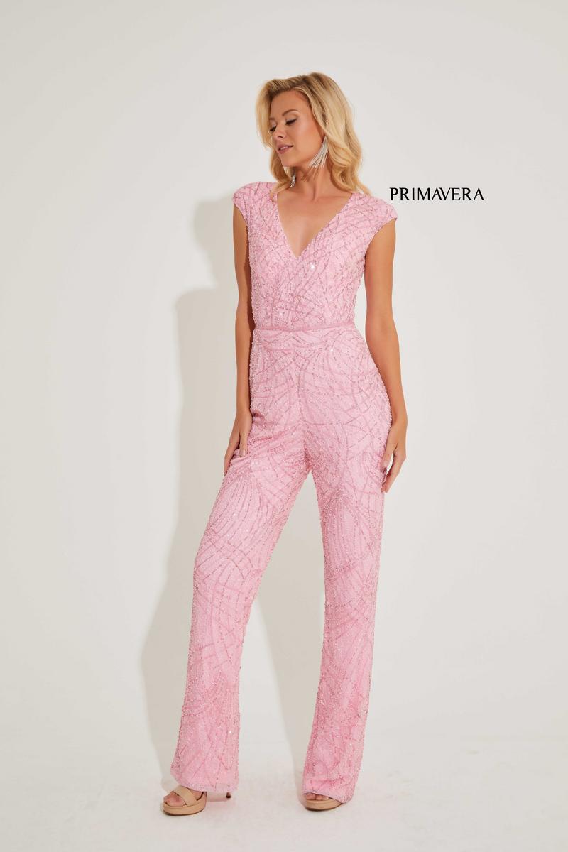 Primavera Beaded V-Neck Jumpsuit 4275