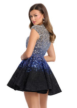 ASHLEYlauren Ombre Sequin Cocktail Dress 4804