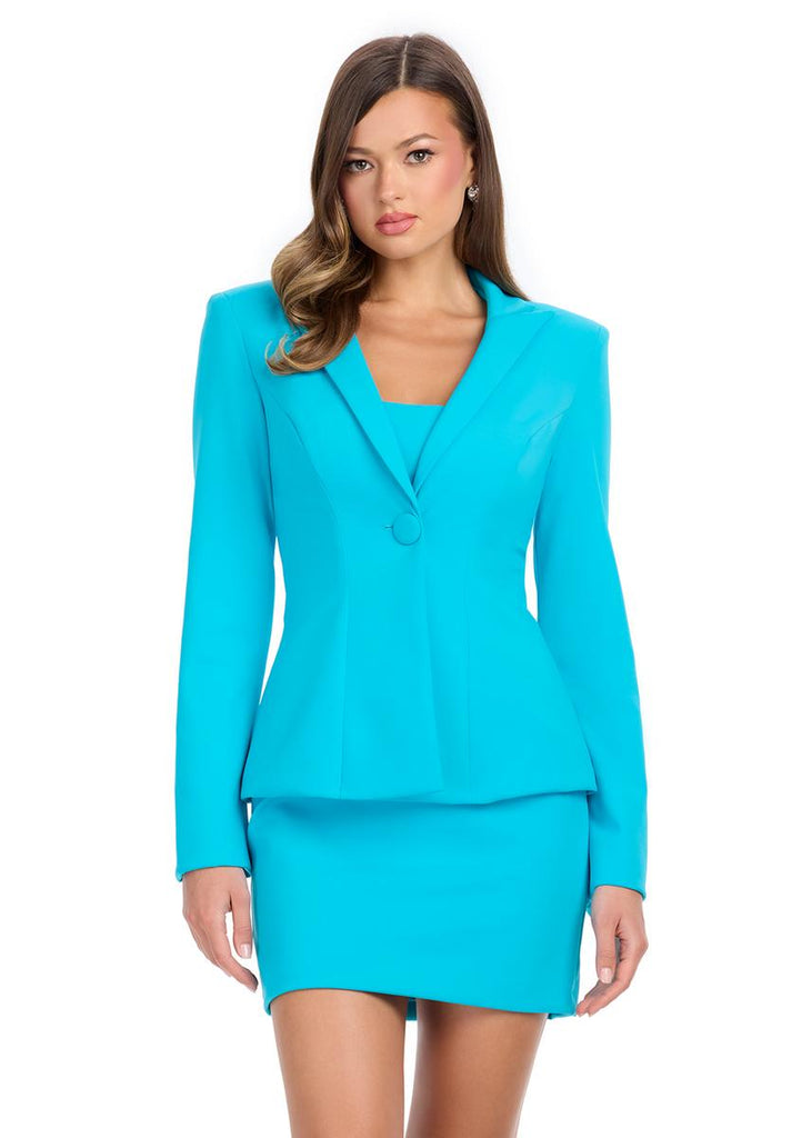 ASHLEYlauren Scuba Two Piece Suit Dress 4812