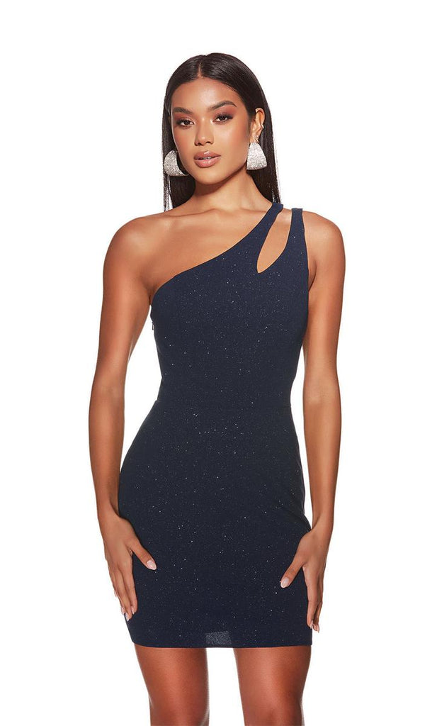 Alyce Paris Asymmetrical One Shoulder HoCo Dress 4822