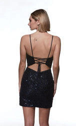 Alyce Paris Sequin Corset Homecoming Dress 4829