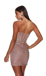 Alyce Glitter Corset Homecoming Dress 4865