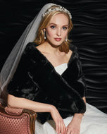 Marionat Bridal Faux Fur Wrap Cape 7111