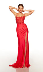 Alyce Lace-up Back Prom Dress 61469