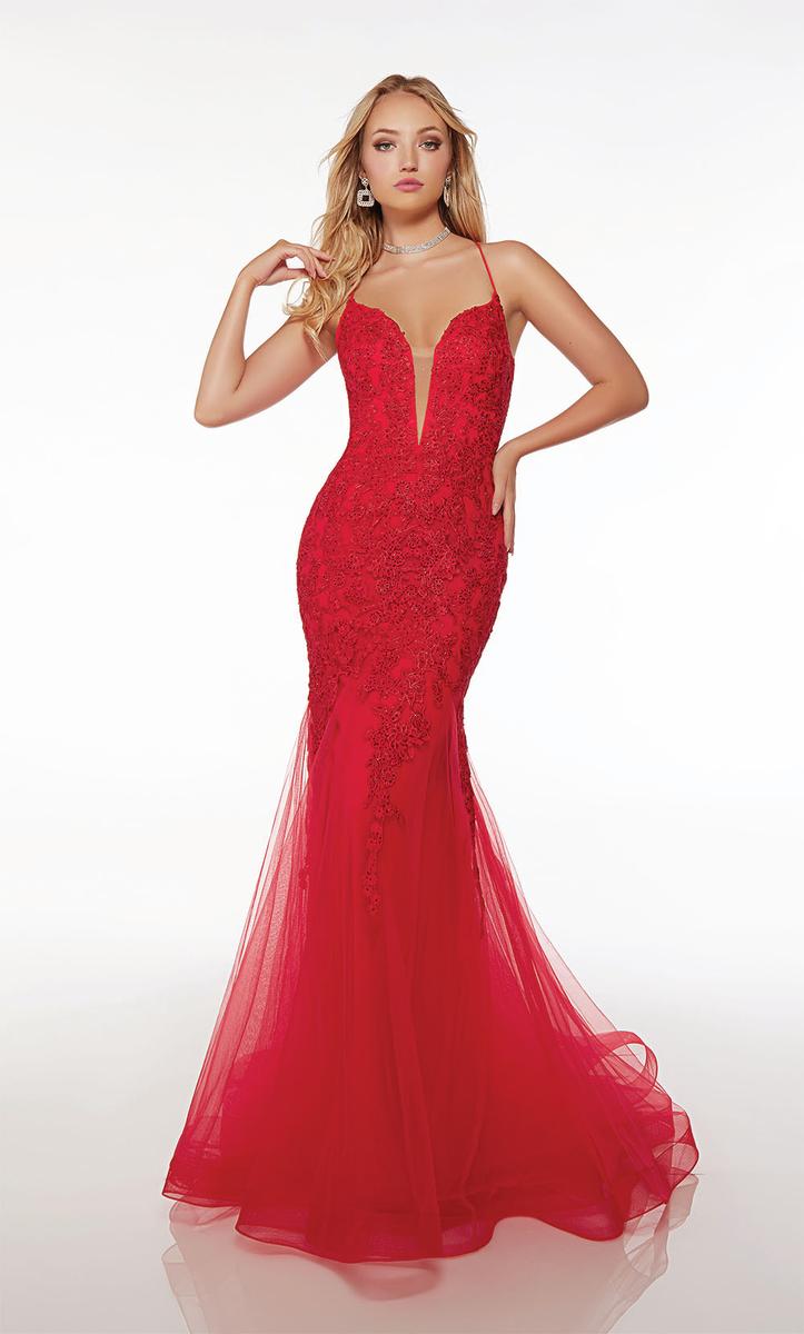 Formal Dress: 61494. Long, Plunging Halter Neckline, Mermaid