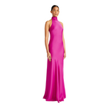 Monique Lhuillier "Caroline" Satin Halter Gown 44111055